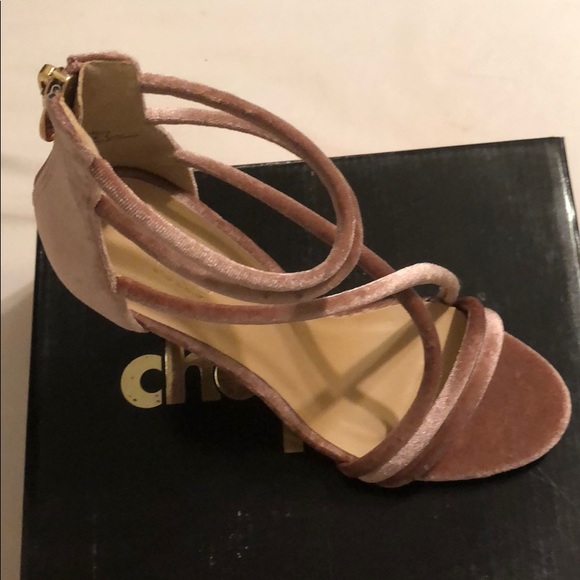 Velvet mauve heels - Picture 1 of 3